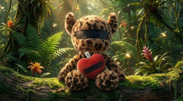 Leo Muster Crodie Plüschtier sitzend