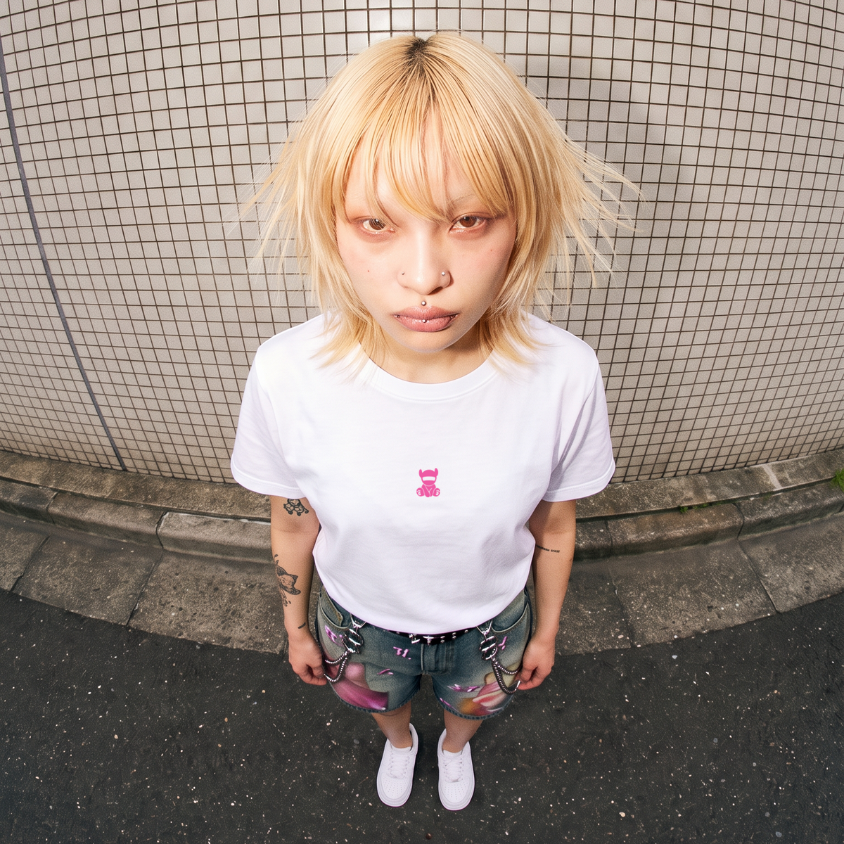 Cro Crodie Mini Logo pink T-Shirt 462293